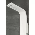 Verona | White panel prysznicowy termostatyczny, stal nierdzewna, LED