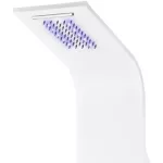 Verona | White panel prysznicowy termostatyczny, stal nierdzewna, LED