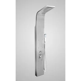 Bologna | Silver panel prysznicowy, stal nierdzewna