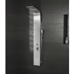 Bologna | Silver panel prysznicowy, stal nierdzewna