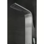 Bologna | Silver panel prysznicowy, stal nierdzewna
