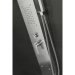 Bologna | Silver panel prysznicowy, stal nierdzewna