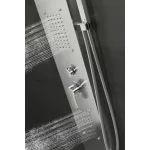 Bologna | Silver panel prysznicowy, stal nierdzewna