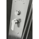 Bologna | Silver panel prysznicowy, stal nierdzewna