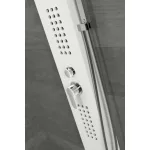 Alegre | White panel prysznicowy, stal nierdzewna