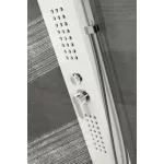 Alegre | White panel prysznicowy, stal nierdzewna