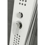 Alegre | White panel prysznicowy, stal nierdzewna