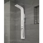 Alegre | White panel prysznicowy, stal nierdzewna