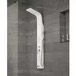 Merin | White panel prysznicowy, stal nierdzewna