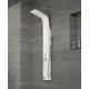Merin | White panel prysznicowy, stal nierdzewna