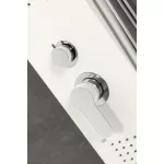 Merin | White panel prysznicowy, stal nierdzewna