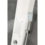 Merin | White panel prysznicowy, stal nierdzewna