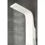Merin | White panel prysznicowy, stal nierdzewna