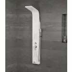 Merin | White panel prysznicowy, stal nierdzewna