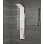 Merin | White panel prysznicowy, stal nierdzewna