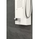 Merin | White panel prysznicowy, stal nierdzewna