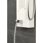 Merin | White panel prysznicowy, stal nierdzewna