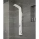 Bologna | White panel prysznicowy, stal nierdzewna