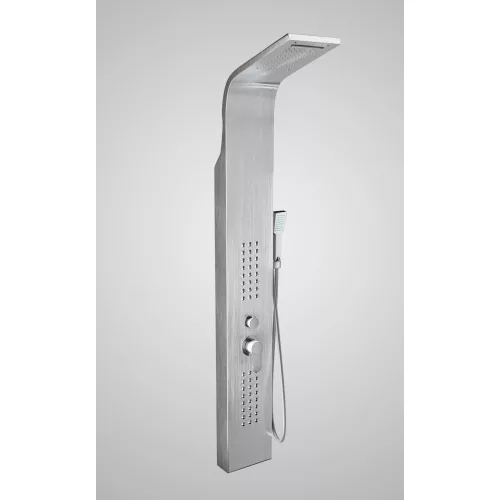 Alegre | Silver panel prysznicowy, stal nierdzewna