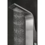 Alegre | Silver panel prysznicowy, stal nierdzewna