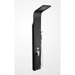 Alegre | Black panel prysznicowy, stal nierdzewna