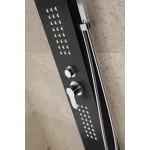 Alegre | Black panel prysznicowy, stal nierdzewna