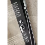 Alegre | Black panel prysznicowy, stal nierdzewna