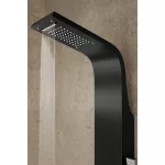 Alegre | Black panel prysznicowy, stal nierdzewna