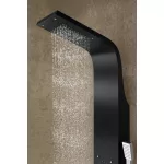 Merin | Black panel prysznicowy, stal nierdzewna