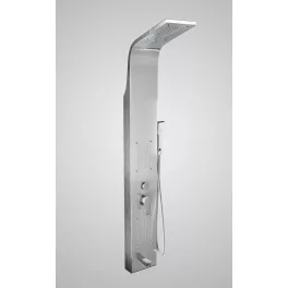 Merin | Silver panel prysznicowy, stal nierdzewna