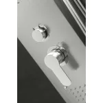 Merin | Silver panel prysznicowy, stal nierdzewna