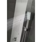 Merin | Silver panel prysznicowy, stal nierdzewna